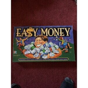 Vintage 1996 Easy Money Board Game Milton Bradley Classic Edition Complete(Read)